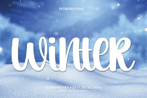Winter Script font