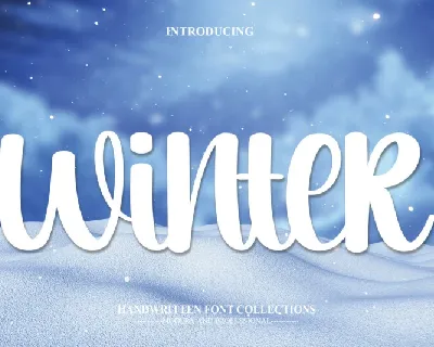 Winter Script font