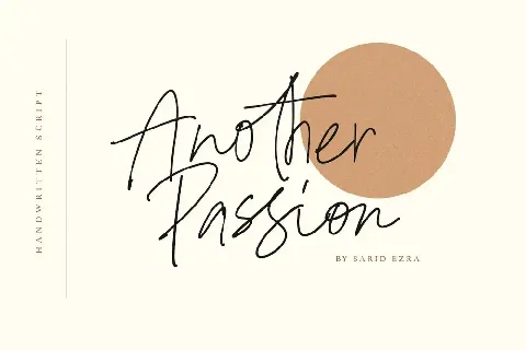 Another Passion font