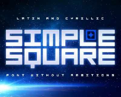 Simple Square font