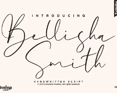 Bellisha Smith Script font