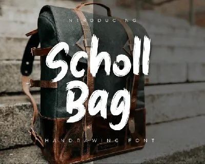 Scholl Bag Brush font