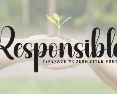 Responsible Script font