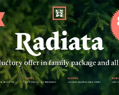 Radiata Serif Family font