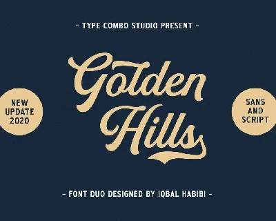 Golden Hills font