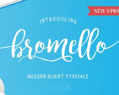 Bromello font