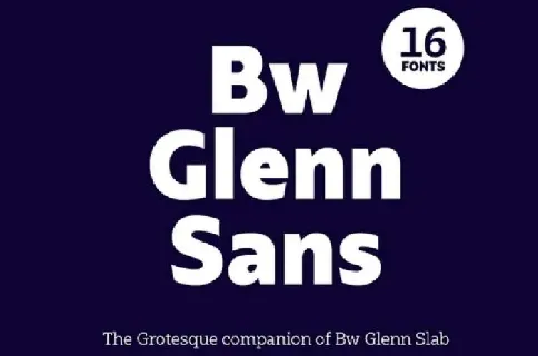 Bw Glenn font