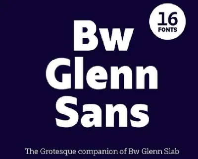 Bw Glenn font