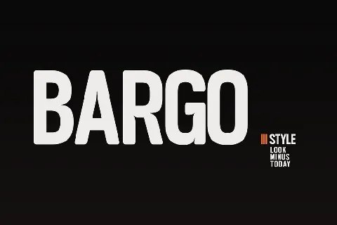 Bargo font