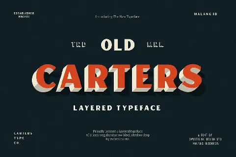 Carters Layered font