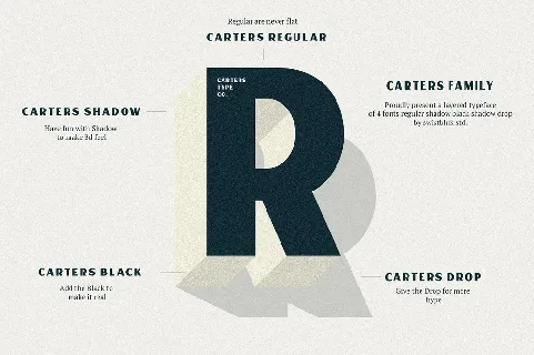 Carters Layered font