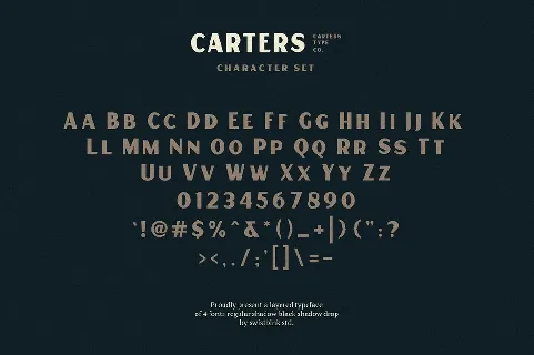 Carters Layered font