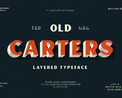 Carters Layered font