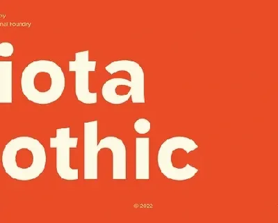 TG Riota Gothic Family font