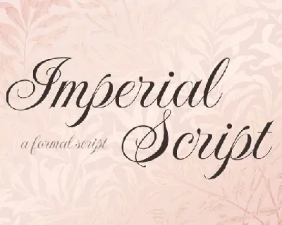 Imperial Script font