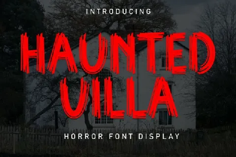 Haunted Villa Display font