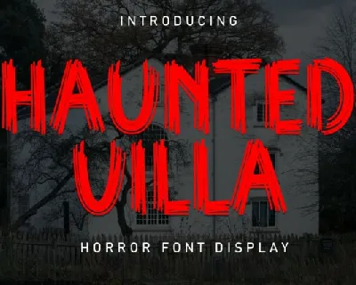 Haunted Villa Display font