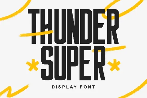 Thunder Super font