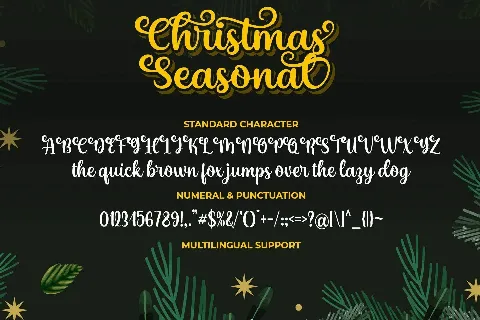 Christmas Seasonal font