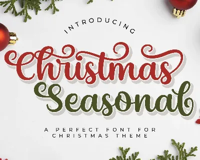 Christmas Seasonal font