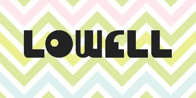 Lowell font