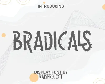 Bradicals Demo font