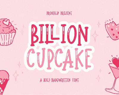 Billion Cupcake font