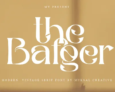 The Bafger font