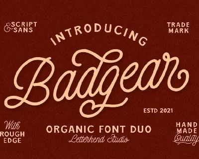 Badgear font