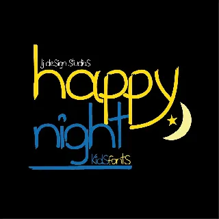 Happy night font