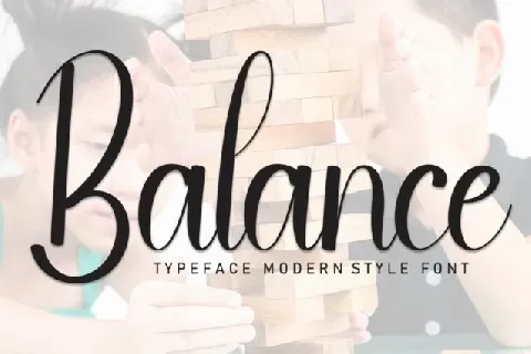 Balance Script font