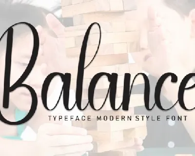 Balance Script font