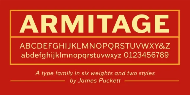 Armitage Family font