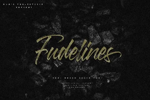 Fudelines Brush font