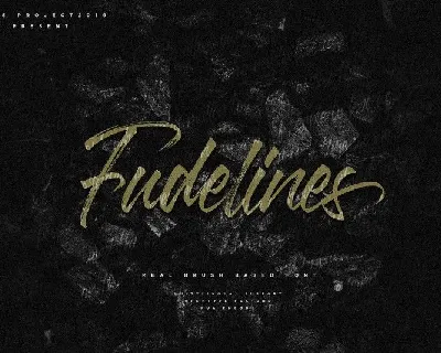 Fudelines Brush font