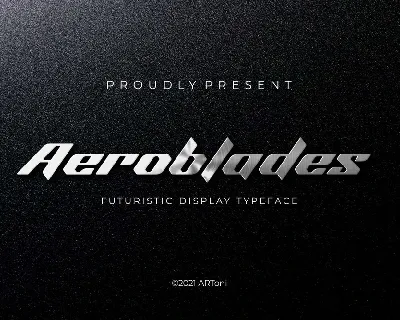 Aeroblades Typeface font