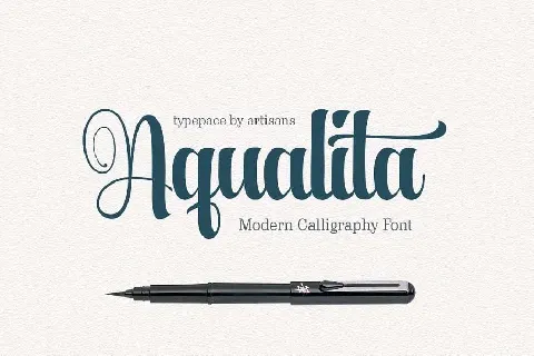 Aqualita Script Free font