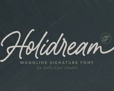 Holidream font