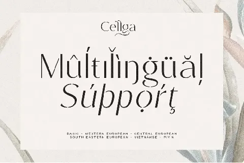 Cellga font