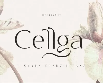 Cellga font