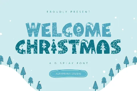 Welcome Christmas font