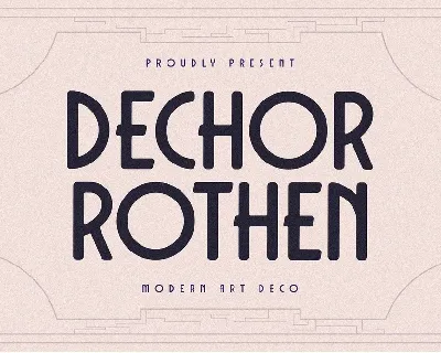 Dechor Rothen font