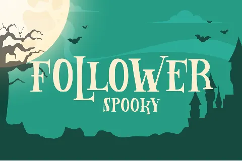 Follower Spooky font