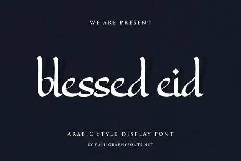 Blessed Eid Arabic Style font