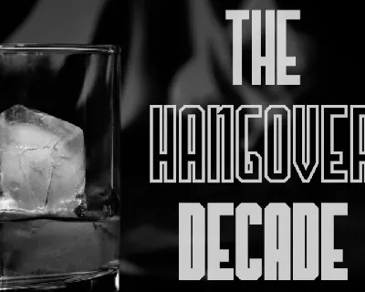 The Hangover Decade font