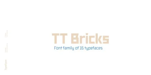 TT Bricks font