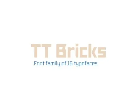 TT Bricks font