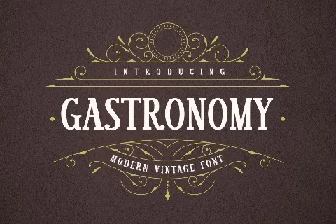 Gastronomy font