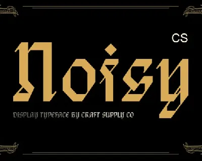 CS Noisy font