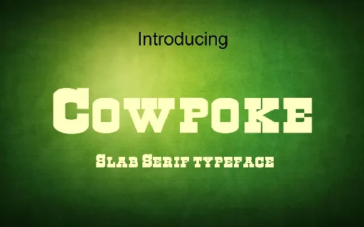 Cowpoke font